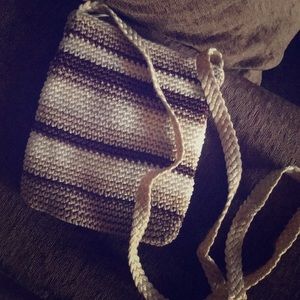 Crochet Crossbody multi color bag